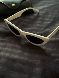 White Cat Eye Sunglass