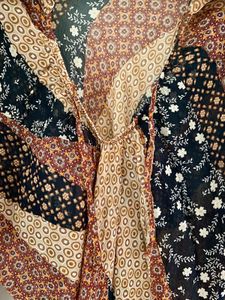 Italian Mezzo Blouse - Patchwork Design