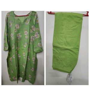 Green Floral Suit