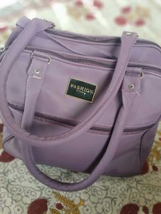 A Lavender Colour Satchel Bag