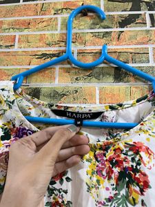 floral butterfly sleeve top
