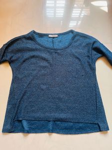 Blue Long Sleeve Top
