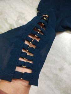 Elegant Blue Kurta Palazzo Set