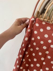 Polka Dot Midi Skirt