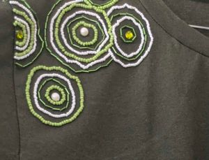 Olive Green EmbroideredTee