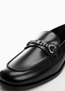 Mango Leather Horsebit Loafers