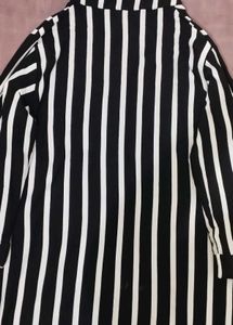 Striped Black &amp; White Top