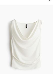 White Sleeveless Top