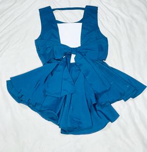 Deep Back - Bow Party Top