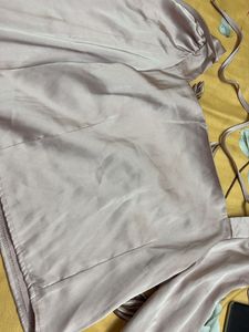 Satin Long Sleeve Crop Top