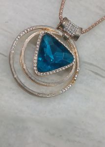 Blue Stone Pendent Set