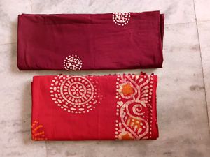 Set of 2 Red and Maroon SHAWLS