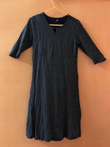 Polka Dot Navy Dress