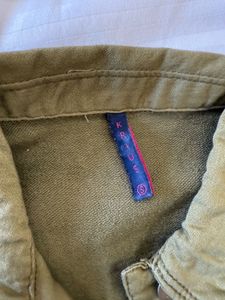 Olive Green Denim Jacket
