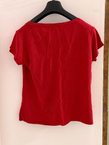 Red 'Freedom' Graphic Tee