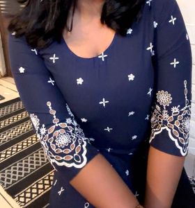 Blue Embroidered Kurta (item 19)