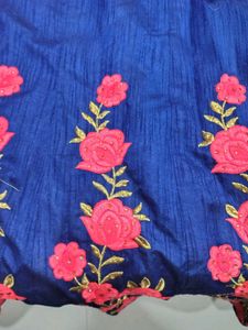 Blue Embroidered Lehenga Choli