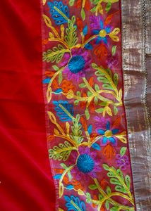 Thread Work Saree
