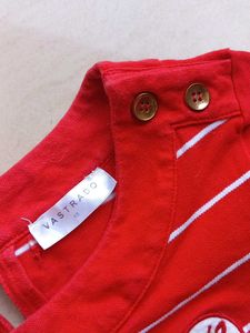 Red Mini Casual Cotton Dress