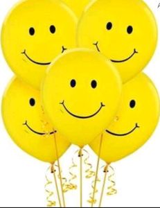 Printed Emoji Smiley Face Balloon -2 Packet