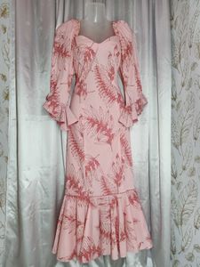 Pink Floral Maxi Hawaiian Summer Dress💕