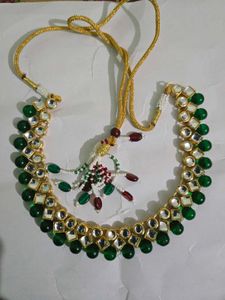 New Green Kundan Necklace
