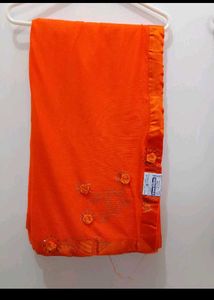 Orange Colour Saree