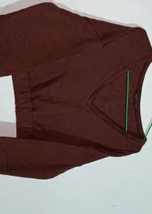 shein rust full sleeve top winter perfect