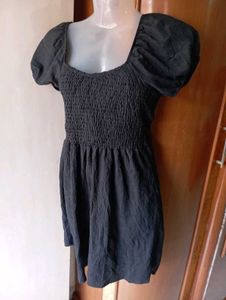 Black Smocked Dress
