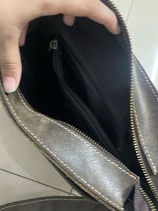 Vintage Leather Messenger Bag