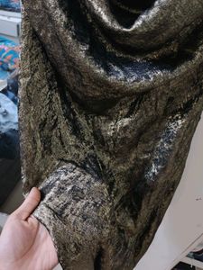 Gold Brown Cowl Neck Slip Dress