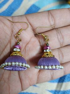 Beautiful Handmade Purple Colour Earrings