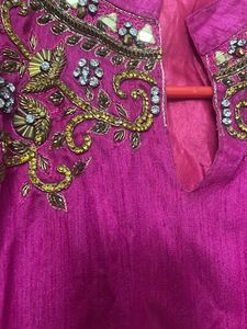 Beautiful Magenta Indowestern Gown