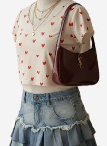 Heart Print Tee