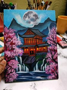 Aesthetic JAPANESE landscape Painting