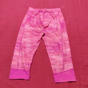Adidas Women’s Pink Capri Leggings – Size M”
