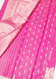 Pink &amp; Gold Design Saree