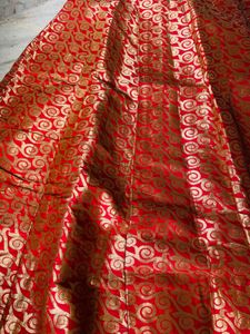 Red Banarasi Ghaghra