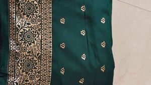 unstitched  Banarasi sari