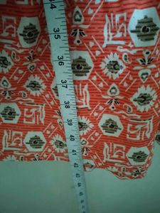 Orange Round Kurti