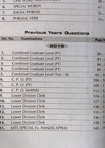 SSC PT AND MAINS ENGLISH PREVIOUS YEAR PAPER