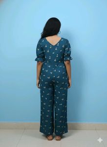 Stylish Teal Jumpsuit