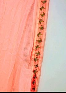 Light Orange Plazo Suit &amp; Dupatta For 34 Bust