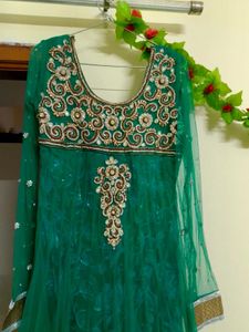 💚☘️ Wedding Beautiful Heavy Work Mehandi Dress