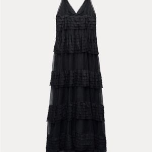 New Zara Celeb Style Gala Runway Maxi Dress