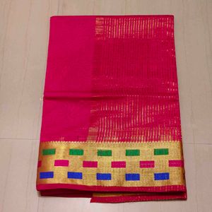 Elegant Pink Saree