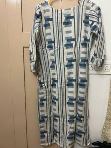 Blue & White Kurti