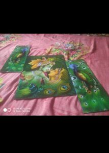 Radha Krishna Wall Art Set