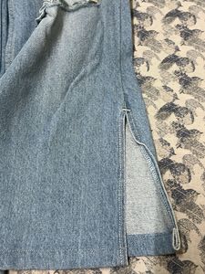 Wide Leg Distressed Jeans