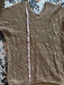 Beige Knit top